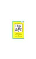 Big Book Of How To Say It, The