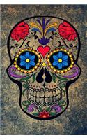 Sugar Skull Journal: 160 Page Lined Journal/Notebook