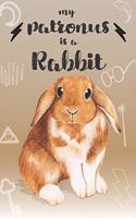 My Patronus Is A Rabbit: Cute Rabbit Lovers Journal / Notebook / Diary / Birthday Gift (6x9 - 110 Blank Lined Pages)