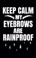 Keep Calm My Eyebrows Are Rainproof