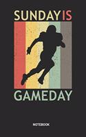 Notebook: Retro Vintage American Football Notebook (6x9 inches) with Blank Pages ideal as a Coaches Coaching Tactics and Exercise Journal. Perfect as a Teams 