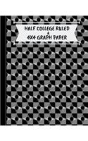 Half College Ruled & 4x4 Graph Paper