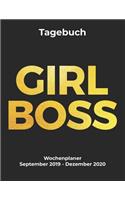 GIRL BOSS Tagebuch Ein Wochenplaner September 2019 - Dezember 2020