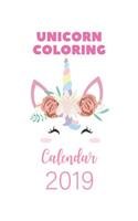 Unicorn Coloring Calendar 2019: Unicorn Coloring Calendar for Kids, Wall Calendar With Special Pack of Magic Unicorns and Horses for Kids, Ages 2-4, Ages 4-8