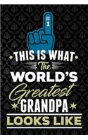this is what the worlds greatest grandpa looks like: Lined Notebook / Diary / Journal To Write In 6x9 for papa, grandpa, uncle, law stepdad in fathers day fathers day gift