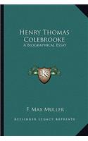 Henry Thomas Colebrooke: A Biographical Essay(English)