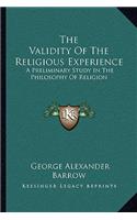 The Validity of the Religious Experience