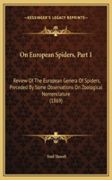 On European Spiders, Part 1