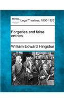 Forgeries and False Entries.