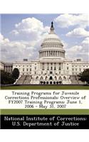 Training Programs for Juvenile Corrections Professionals