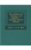 Children of Charles I. of England