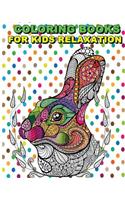 Coloring Books For Kids Relaxation: Stress Relief Coloring Book: Animal Designs