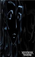 Notebook Designs: Anime Journal/Diary, Lined Paper, 100 Pages, 8x5, Composition Book, Dark Anime