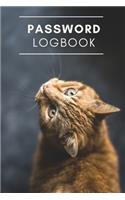 Cat Internet Password Logbook
