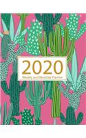 2020 Planner Weekly and Monthly: Jan 1, 2020 to Dec 31, 2020: Weekly & Monthly Planner + Calendar Views - Inspirational Quotes and Cactus Cover (2020 Planner Series)