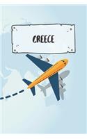 Greece: Ruled Travel Diary Notebook or Journey Journal - Lined Trip Pocketbook for Men and Women with Lines