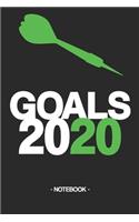 Goals 2020: Notebook - Success - Targets - gift - squared - 6 x 9 inch - 2020