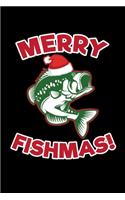 Merry Fishmas!: Journal / Notebook / Diary Gift - 6"x9" - 120 pages - White Lined Paper - Matte Cover"