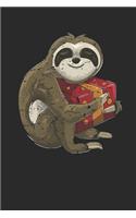 Sloth Christmas: Dotted Bullet Grid Notebook / Journal (6 X 9 -120 Pages) - Christmas Gift Idea