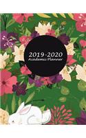 2019-2020 Academic Planner: Pretty Floral Green Forest, Two year Academic 2019-2020 Calendar Book, Weekly/Monthly/Yearly Calendar Journal, Large 8.5" x 11" Daily journal Planne