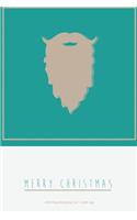 Christmas Shopping List + Card Log: Green Santa Beard