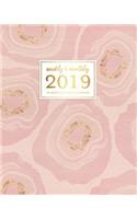 Weekly & Monthly 2019 12-Month Splendid Planner