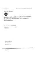 Emission of Sound from Turbulence Convected by a Parallel Mean Flow in the Presence of a Confining Duct