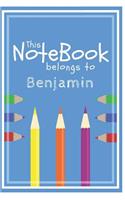 Benjamin's Journal: Personalized Writing Journal with Name for Boys