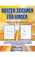 Zeichnen für Kinder Schritt für Schritt (Raster zeichnen für Kinder - Flächen)