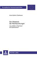 Der Wettstreit Der Rechtsordnungen