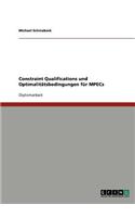 Constraint Qualifications und Optimalitätsbedingungen für MPECs: (German)