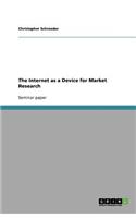 Internet as a Device for Market Research