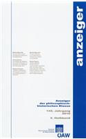 Anzeiger Der Philosophisch-Historischen Klasse 145. Jahrgang 2010 2. Halbband