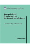 Klausurtraining Grundlagen der Betriebswirtschaftslehre