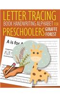 Letter Tracing Book Handwriting Alphabet for Preschoolers Giraffe and Forest