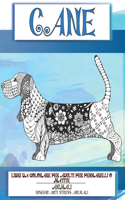 Libri da colorare per adulti per pennarelli o matite - Disegni Anti stress Animali - Animali - Cane