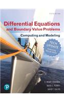 Differential Equations and Boundary Value Problems: Computing and Modeling Tech Update, Books a la Carte, and Mylab Math with Pearson Etext -- 24-Month Access Card Package