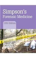 Simpson's Forensic Medicine, 13th Edition