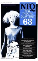 New Theatre Quarterly 63: Volume 16, Part 3