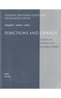 Student Solutions Manual with Keystroke Guide for Crauder/Evans/Noell S Functions and Change: A Modeling Approach to College Algebra, 3rd