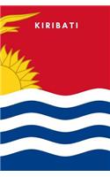 Kiribati: Country Flag A5 Notebook to write in with 120 pages