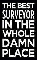 The Best Surveyor in the Whole Damn Place: Blank Lined Novelty Office Humor Themed Notebook to Write In: With a Practical, Versatile Wide Rule Interior