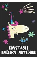 Constable Unicorn Notebook