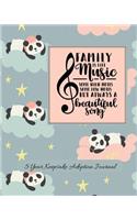Family Is The Music Some High Notes Some Low Notes But Always A Beautiful Song: 5 Year Keepsake Baby Adoption Journal Gift For Adoptive Parents