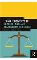 Using Judgments in Second Language Acquisition Research