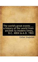 The World's Great Events ... a History of the World from Ancient to Modern Times, B.C. 4004 to A.D. 1903