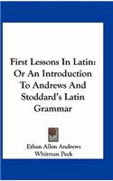 First Lessons in Latin