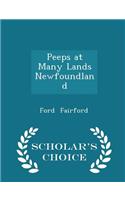 Peeps at Many Lands Newfoundland - Scholar's Choice Edition