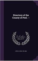 Directory of the County of Peel. --