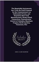The Negotiable Instruments Law, from the Draft Prepared for the Commissioners on Uniformity of Laws, and Enacted in New York, Massachusetts, Rhode Island, Connecticut, Pennsylvania, District of Columbia, Maryland, Virginia, North Carolina, Tennesse